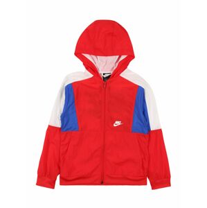 Nike Sportswear Prechodná bunda  kráľovská modrá / červená / prírodná biela