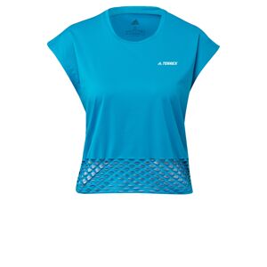 ADIDAS PERFORMANCE Funkčné tričko 'Terrex Agravic'  modrá / striebornosivá