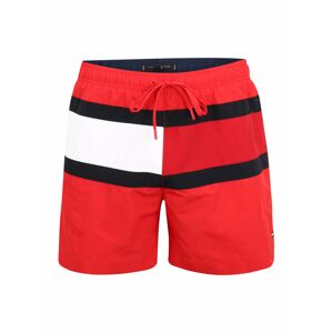 Tommy Hilfiger Underwear Plavecké šortky  krvavo červená / čierna / biela