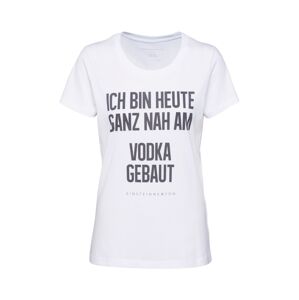 EINSTEIN & NEWTON Tričko 'Vodka T-Shirt'  čierna / biela