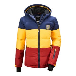 KILLTEC Športová bunda 'Fiames'  námornícka modrá / žltá / červená