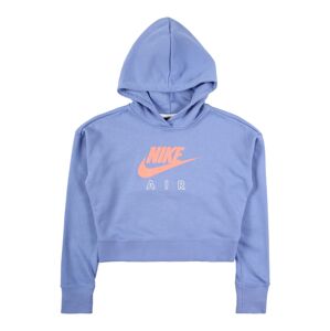 Nike Sportswear Mikina  modrosivá / koralová / biela
