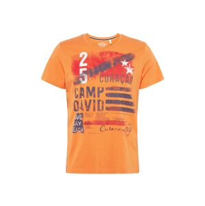 CAMP DAVID Tričko  oranžová / tmavomodrá