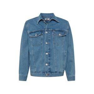 Tommy Jeans Prechodná bunda  biela / modrá denim / svetločervená