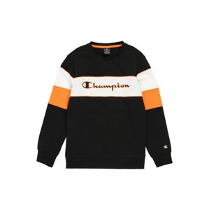 Champion Authentic Athletic Apparel Mikina  čierna / biela / oranžová