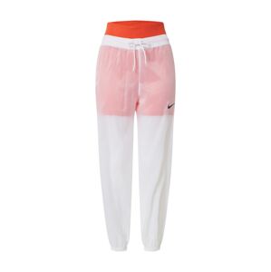 Nike Sportswear Nohavice  oranžová / biela