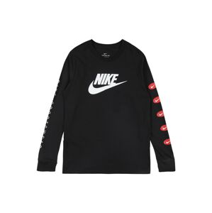 Nike Sportswear Tričko 'Futura'  čierna / biela / červená