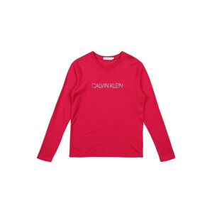 Calvin Klein Jeans Tričko 'LOGO FOIL PRINT LS T'  ružová