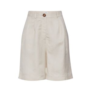 EDITED Plisované nohavice 'Joanie'  šedobiela / biela