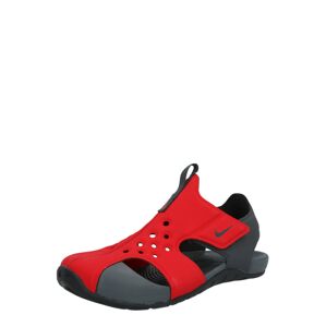 NIKE Otvorená obuv 'Sunray Protect'  červená / antracitová / čierna