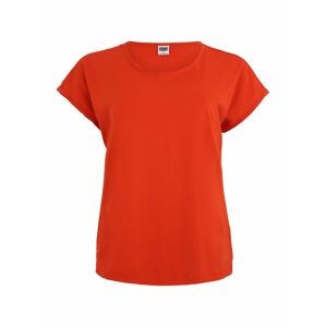 Urban Classics Curvy Tričko  oranžovo červená