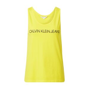 Calvin Klein Jeans Top  čierna / žltá