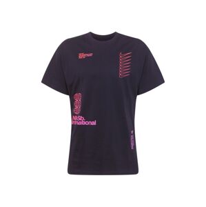 Nike SB Tričko  ružová / čierna melírovaná