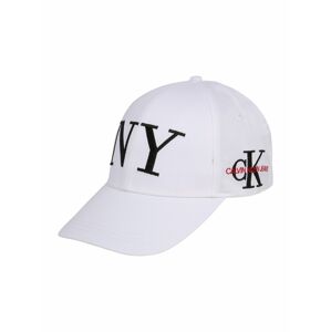 Calvin Klein Jeans Čiapka 'NY'  biela / čierna / červená