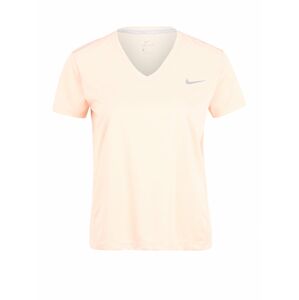 NIKE Funkčné tričko 'Miler'  ružová / svetlosivá