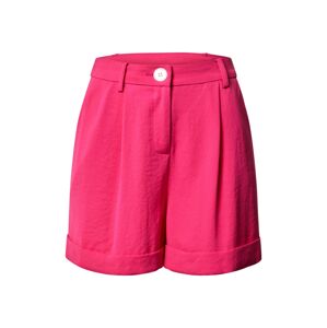 Miss Selfridge Plisované nohavice 'Hot Pink Button Short'  ružová