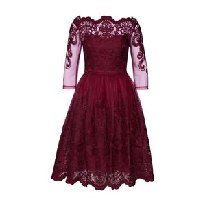 Chi Chi London Kokteilové šaty 'FLORA DRESS'  burgundská
