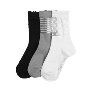 ThokkThokk Ponožky  čierna / sivá / biela