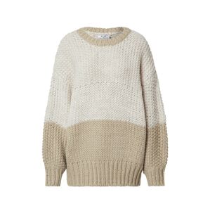 NA-KD Sveter 'two coloured heavy knitted sweater'  biela