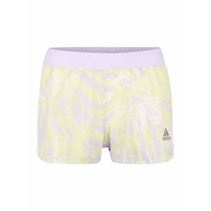 ADIDAS PERFORMANCE Športové nohavice  biela / pastelovo fialová / pastelovo žltá