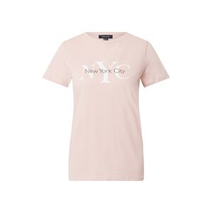 NEW LOOK Tričko 'NYC Logo'  rosé / čierna / biela