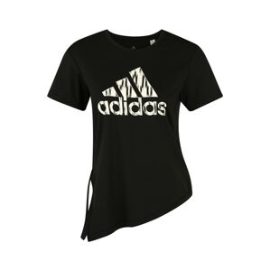 ADIDAS PERFORMANCE Funkčné tričko 'IKAT BOS TEE'  čierna / biela