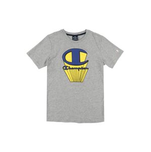 Champion Authentic Athletic Apparel Tričko  sivá melírovaná / žltá / modrá