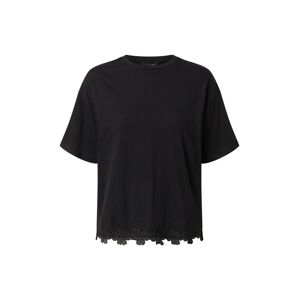 NEW LOOK Tričko 'FLOWER'  čierna