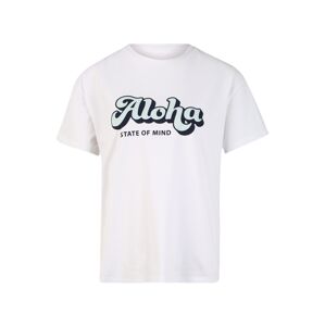 Hey Honey Funkčné tričko 'Aloha'  tyrkysová / biela / čierna