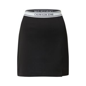 Calvin Klein Jeans Sukňa 'Milano'  biela / čierna