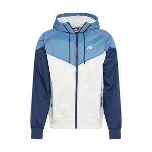 Nike Sportswear Prechodná bunda  tmavomodrá / biela / svetlomodrá