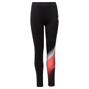 ADIDAS PERFORMANCE Športové nohavice  čierna / biela / červená