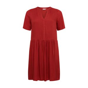 ONLY Carmakoma Košeľové šaty 'Carmalani'  hrdzavo červená