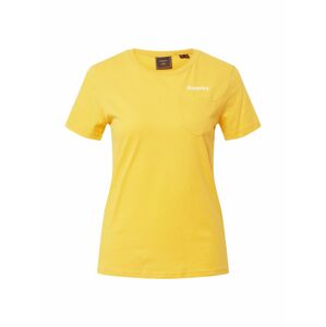 Superdry Tričko 'PATINA'  žltá / biela