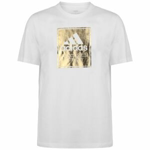 ADIDAS PERFORMANCE Funkčné tričko  zlatá / biela