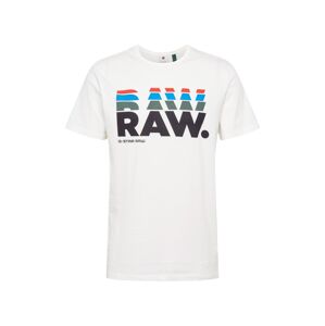 G-Star RAW Tričko 'Graphic'  biela / čierna / olivová / nebesky modrá / červená
