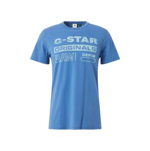 G-Star RAW Tričko 'Originals Water'  žltá / dymovo modrá