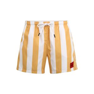 HUGO Plavecké šortky 'Santa Cruz'  biela / oranžová