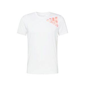 ADIDAS PERFORMANCE Funkčné tričko  biela / oranžová