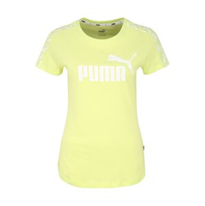 PUMA Funkčné tričko 'Amplified'  neónovo žltá / biela