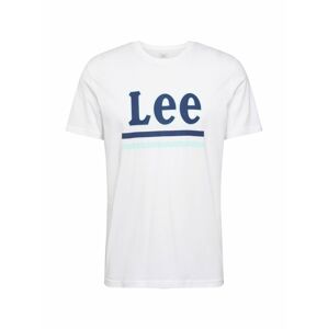 Lee Tričko  biela / námornícka modrá / svetlomodrá