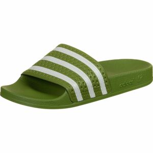ADIDAS ORIGINALS Plážové / kúpacie topánky 'Adilette'  biela / zelená