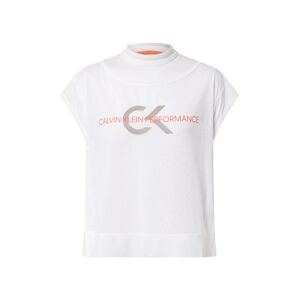 Calvin Klein Performance Funkčné tričko  prírodná biela / oranžová