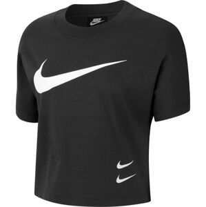 Nike Sportswear Funkčné tričko  čierna / biela