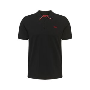 HUGO Tričko 'Daruso202'  biela / čierna / červená