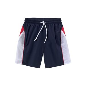 BENCH Športové nohavice  námornícka modrá / červená / biela
