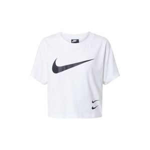Nike Sportswear Funkčné tričko 'Swoosh'  čierna / biela