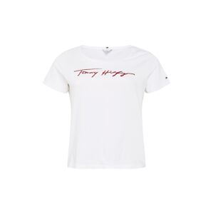 Tommy Hilfiger Curve Tričko 'Carmen'  biela / červená