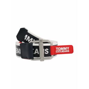Tommy Jeans Opasky  čierna / biela / červená