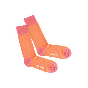 DillySocks Ponožky 'Salmonella'  ružová / oranžová
